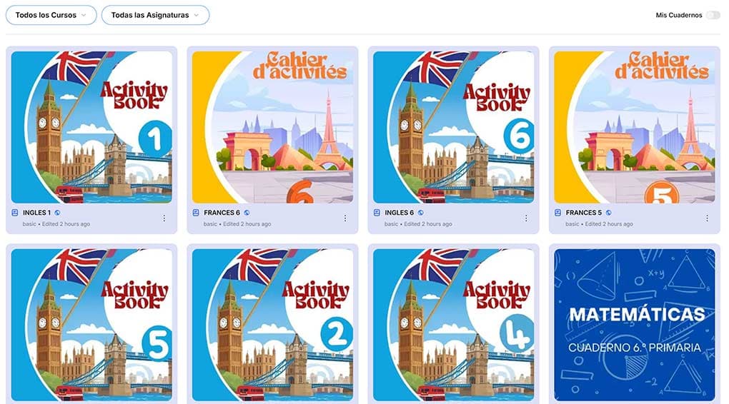 Editor de cuadernillos tipo Canva